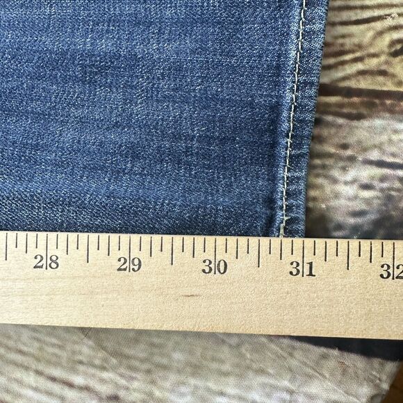 Rock & Republic Jeans Womens 10 Blue Berlin Mid-rise Straight Slim Stretch Denim - Picture 12 of 13